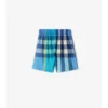 Baumwollshorts mit Karomuster