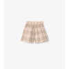 Baumwollshorts mit Karomuster