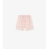 Baumwollshorts mit Karomuster