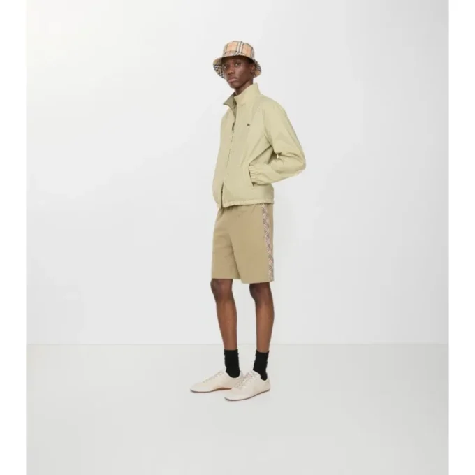 Baumwollshorts mit Karomuster