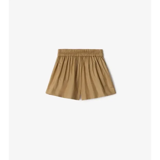 Baumwollshorts mit Karomuster
