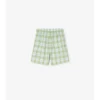 Baumwollshorts mit Karomuster