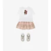 Baumwollshorts mit Karomuster