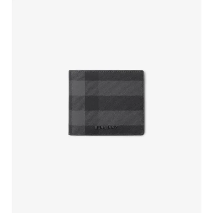Bifold-Brieftasche mit Karomuster