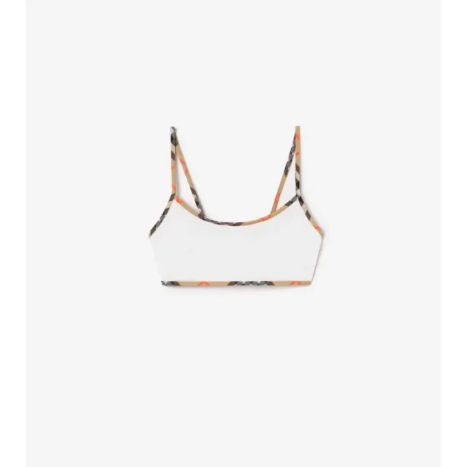 Bikini-Oberteil mit Karomuster
