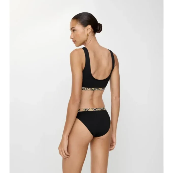 Bikini-Oberteil mit Karomuster