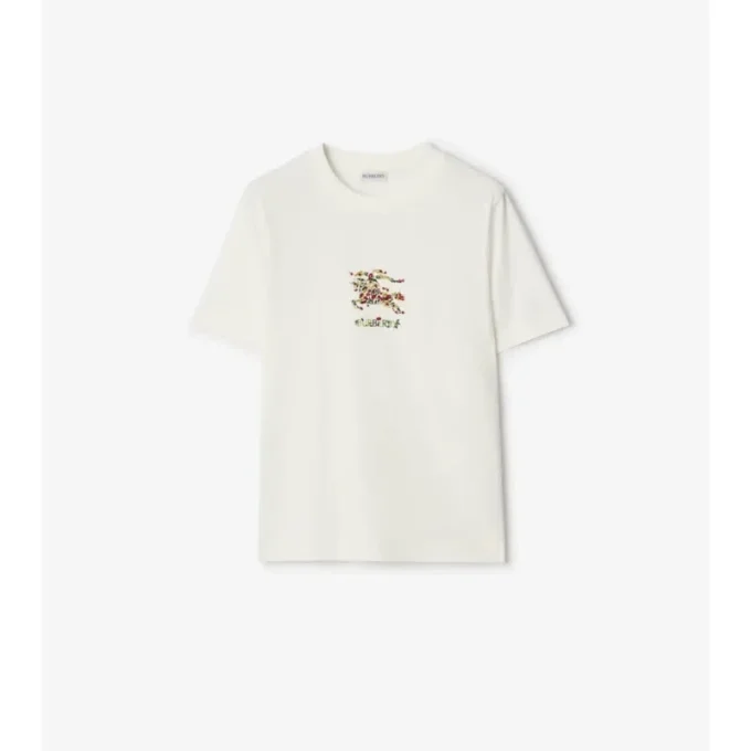 Blumiges EKD-T-Shirt aus Baumwolle Blumiges EKD-T-Shirt aus Baumwolle