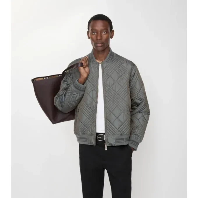 Bomberjacke „Rakewood“ mit Micro-Check-Stitch