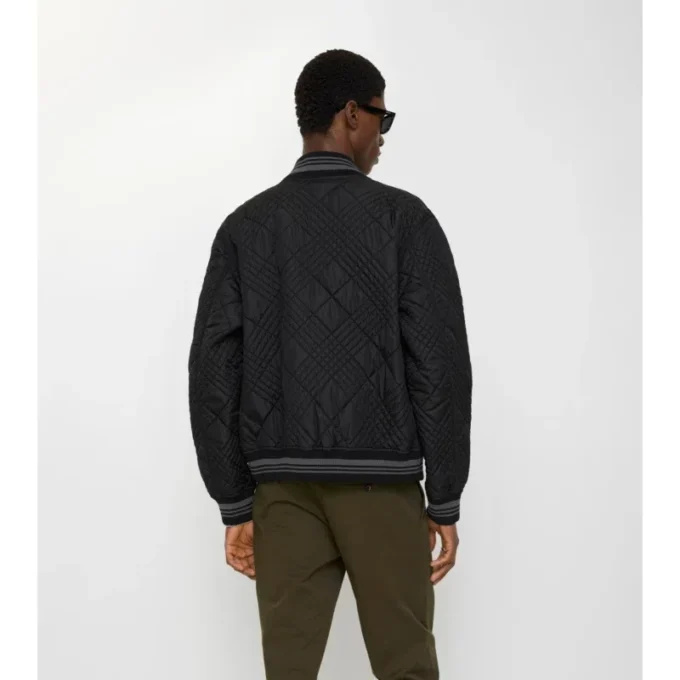 Bomberjacke „Rakewood“ mit Micro-Check-Stitch
