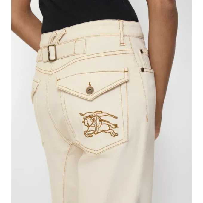 Bootcut-Jeans mit hoher Leibhöhe