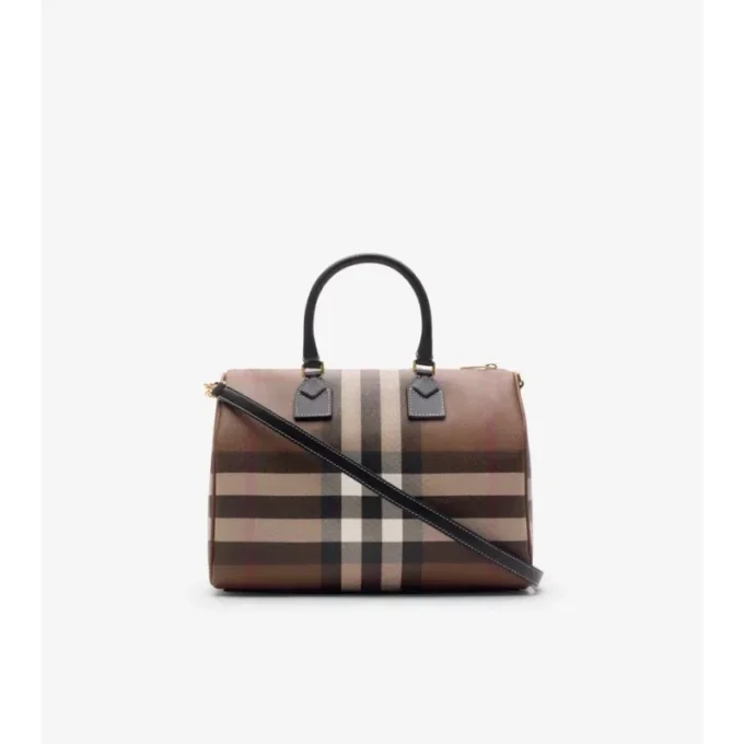 Bowlingtasche mit mittelgroßem Karomuster