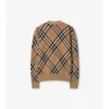 Cardigan aus Woll-Mohair-Mischung mit Karomuster