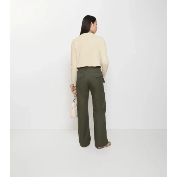 Cargohose aus Gabardine mit Karobeschlägen