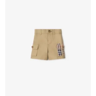 Cargoshorts aus Baumwolle mit Karomuster