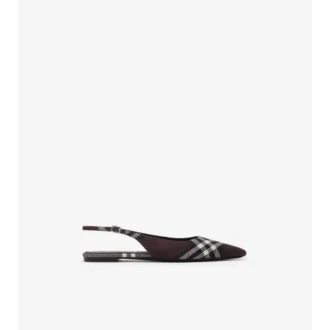 Check Dame Slingback Ballerinas 