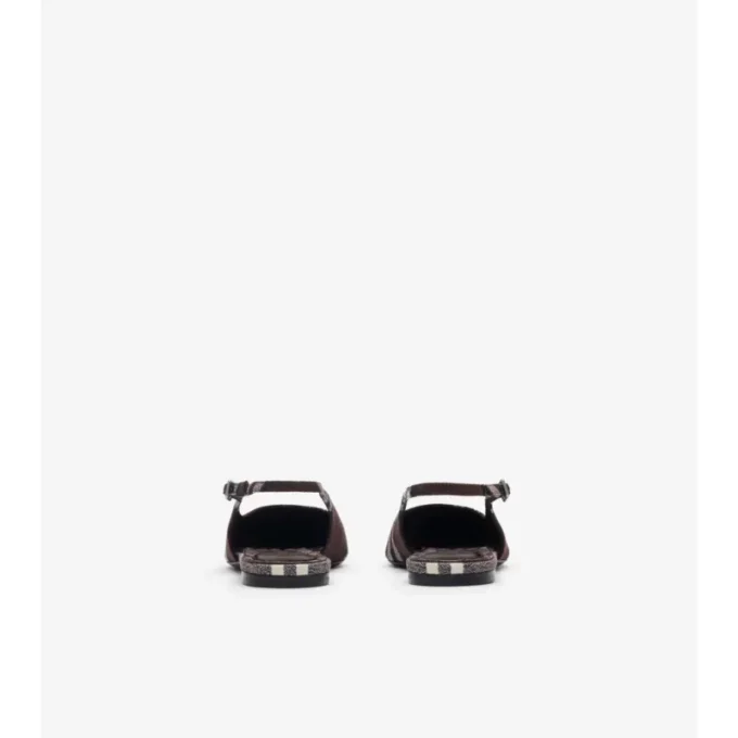 Check Dame Slingback Ballerinas 