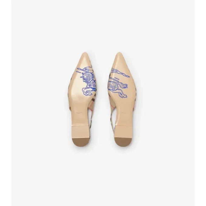 Check Dame Slingback Ballerinas 