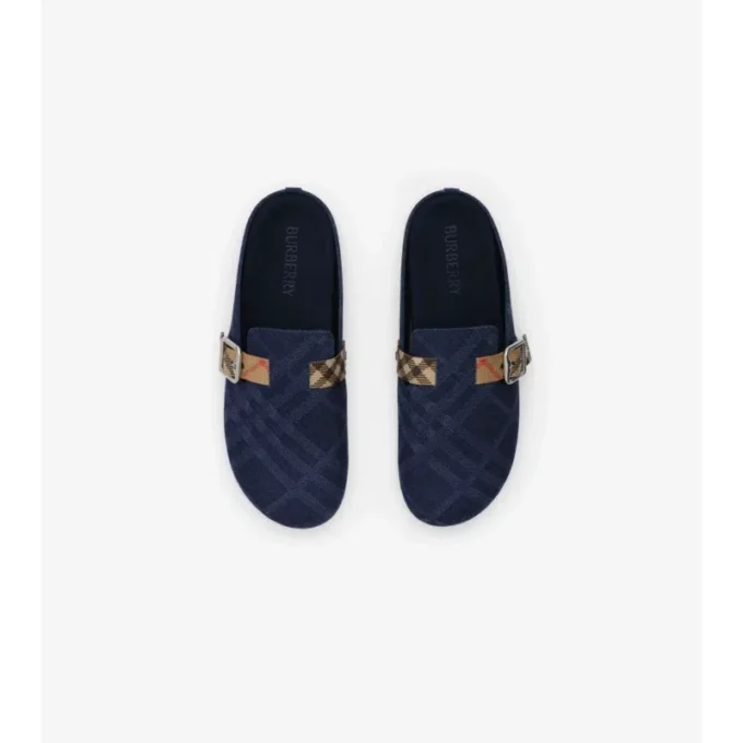 Check Denim Urchin Clogs