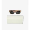 Check-Sonnenbrille mit rundem Rahmen