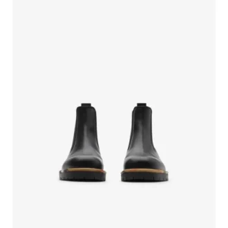 Chelsea-Stiefel aus Leder in der Farbe „Gravel“