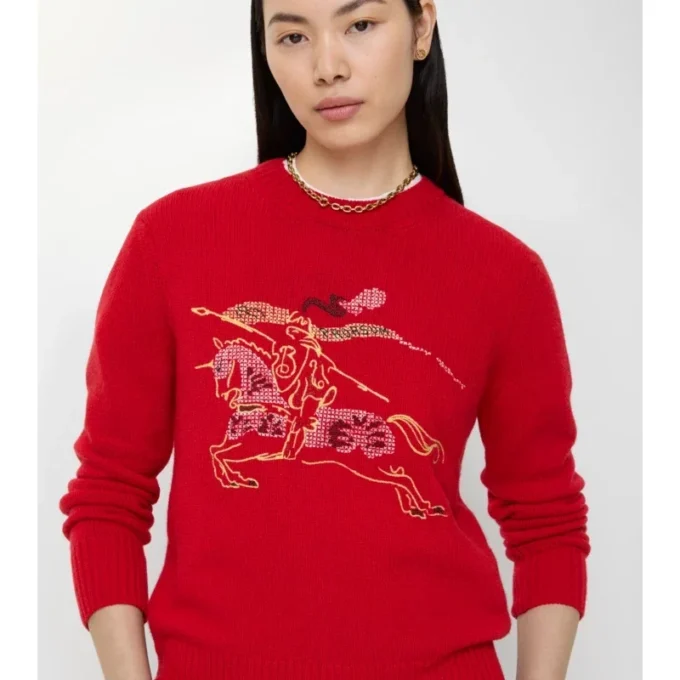 Cross-Stitch-Pullover EKD aus Wolle und Kaschmir
