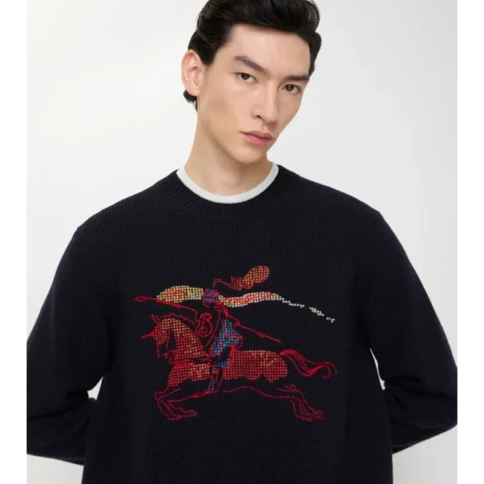 Cross-Stitch-Pullover EKD aus Wolle und Kaschmir