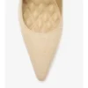 Dame High Pumps aus Leder mit Karomuster
