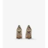 Dame High Pumps aus Leder mit Python-Print 