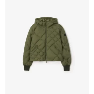 Delley Pufferjacke aus Nylon mit Karomuster