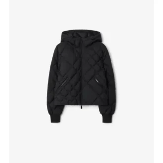 Delley Pufferjacke aus Nylon mit Karomuster