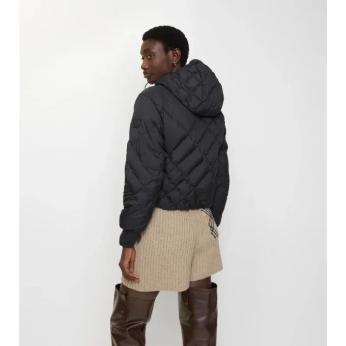 Delley Pufferjacke aus Nylon mit Karomuster