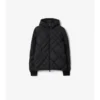 Doversgreen-Daunenjacke aus Nylon mit Karomuster