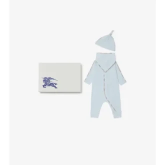 Dreiteiliges Baby-Geschenkset aus Stretch-Baumwolle