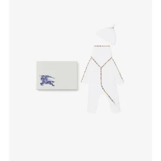 Dreiteiliges Baby-Geschenkset aus Stretch-Baumwolle