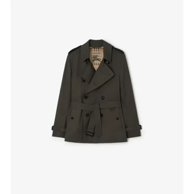 Extra kurzer Kensington-Trench Coat aus Tropical Gabardine