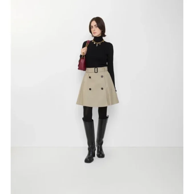Gabardine-Trench-Minirock
