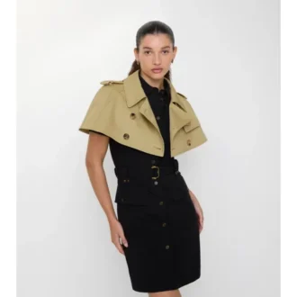Gabardine-Trenchcoat-Capelet