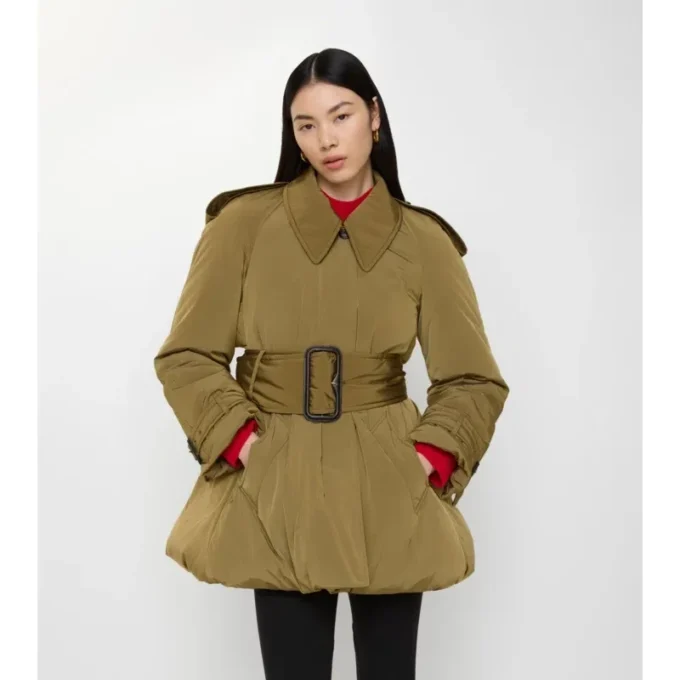 Gepolsterter Berryhill-Car Coat mit Gürtel
