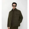 Gepolstertes Overshirt aus Gabardine