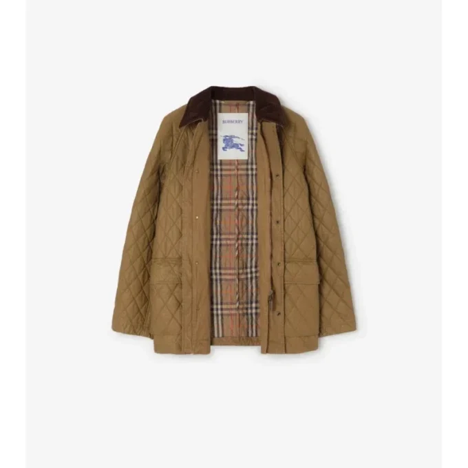 Gesteppte Barn-Jacke aus beschichteter Baumwolle