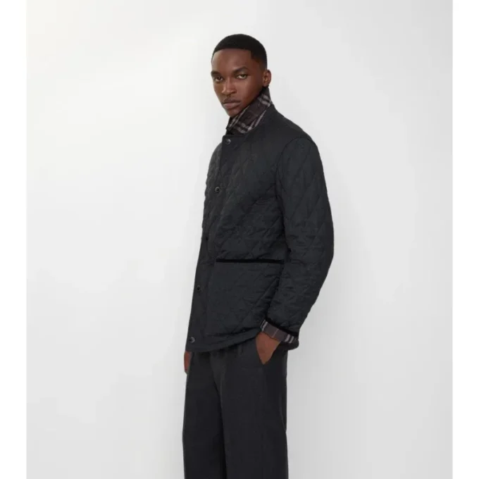 Gesteppte Barn-Jacke aus Wolle