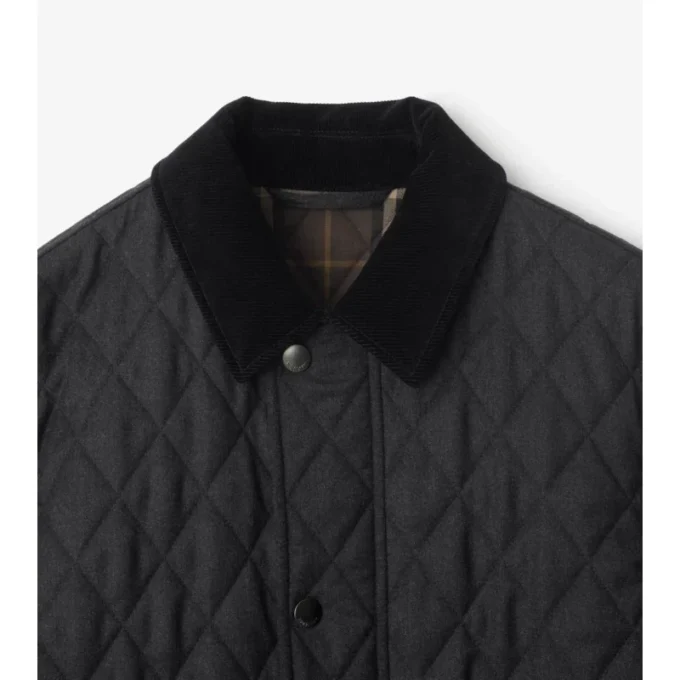 Gesteppte Barn-Jacke aus Wolle