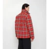 Gesteppte Jacke aus Wollflanell mit Karomuster