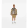 Gesteppte Nylon-Barn-Jacke mit Karomuster