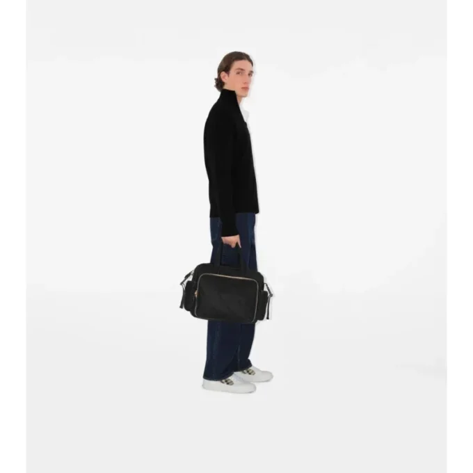 Gesteppte Wickel-Tasche aus Nylon