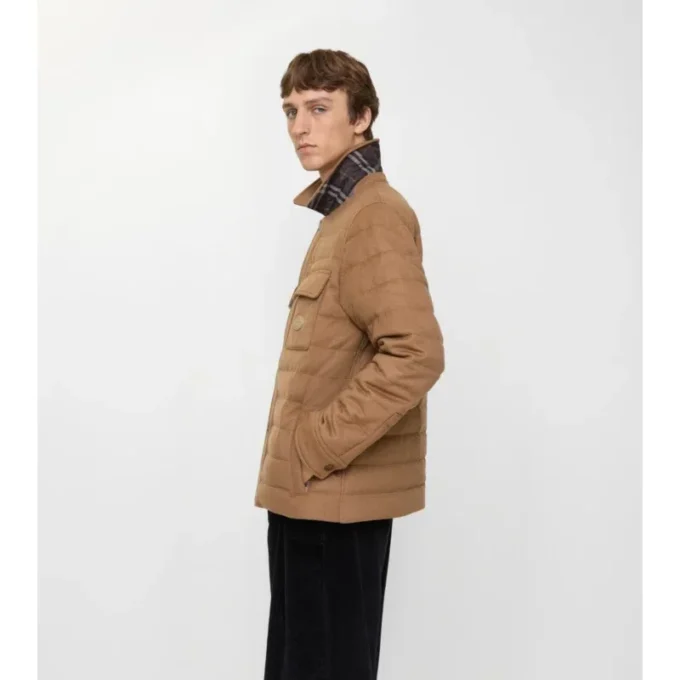 Gestepptes Overshirt aus Kaschmir