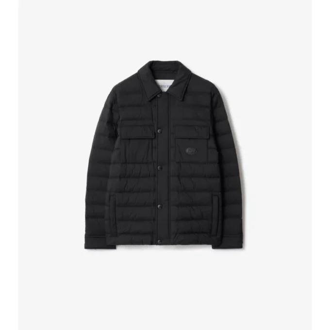 Gestepptes Overshirt aus Nylon