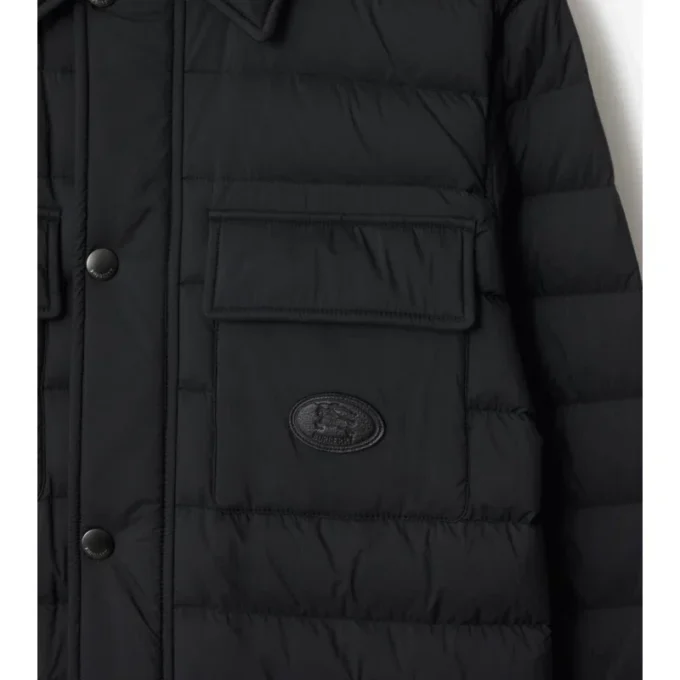 Gestepptes Overshirt aus Nylon
