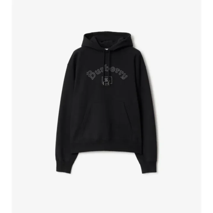 Gothic-Logo-Baumwoll-Hoodie