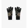 Handschuhe aus Kaschmirmischung mit Karomuster